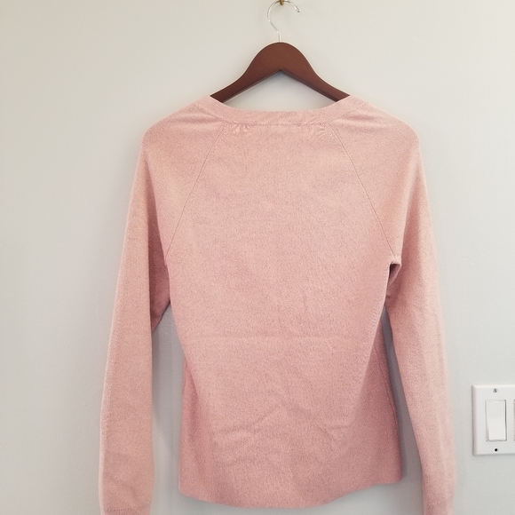 WHBM pink square collar sweater - Picture 3 of 3